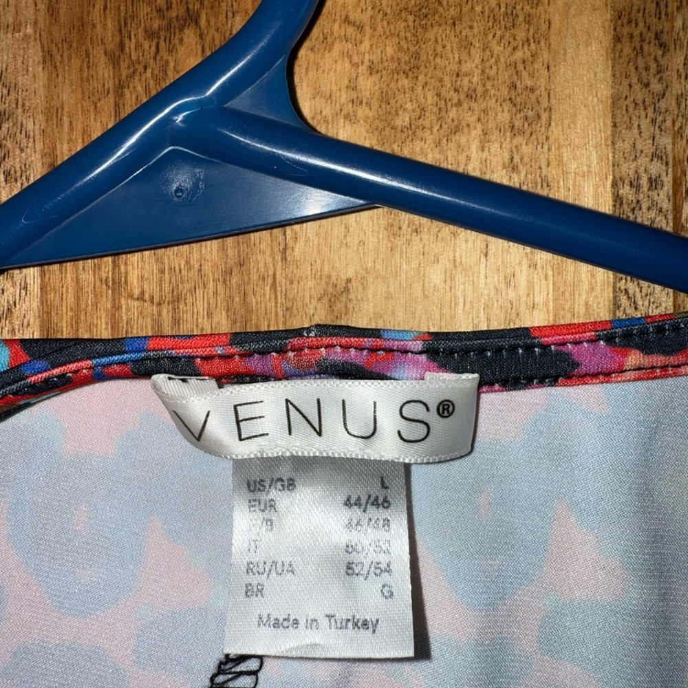 VENUS Colorful leopard print dress Large - Picture 2 of 3